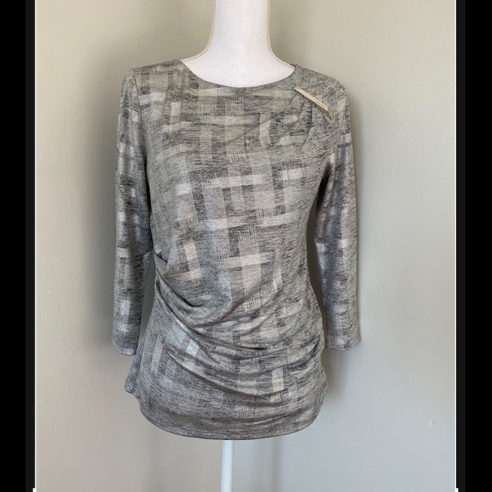 CALVIN KLEIN Ladies 3/4 Sleeve Blouse/Shirt